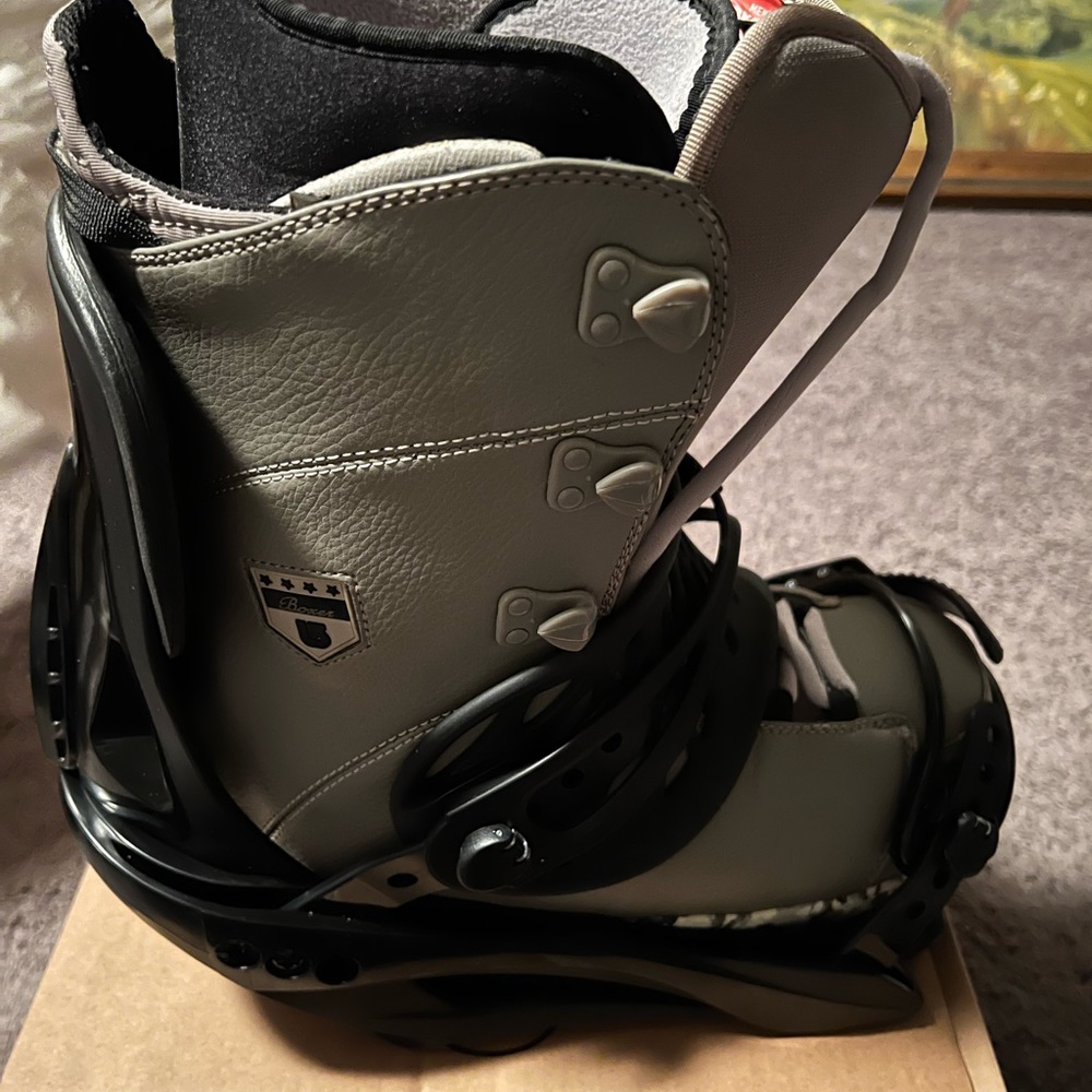 Burton snowboard boots and L 540 bindings.  Both in great shape.